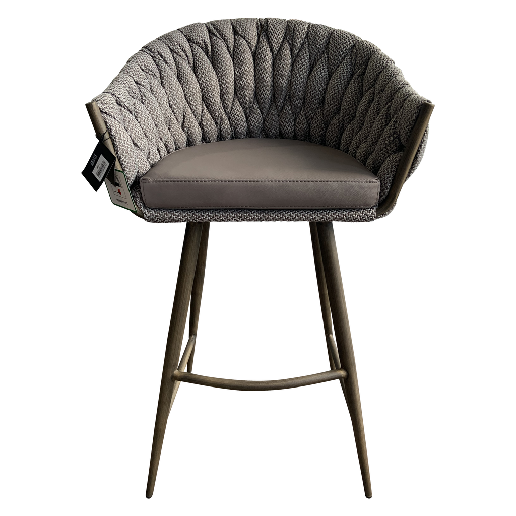 Blake Bar Stool (Brown) - OW012 *Assembly Required - Mindy Brownes Interiors - Genesis Fine Arts 